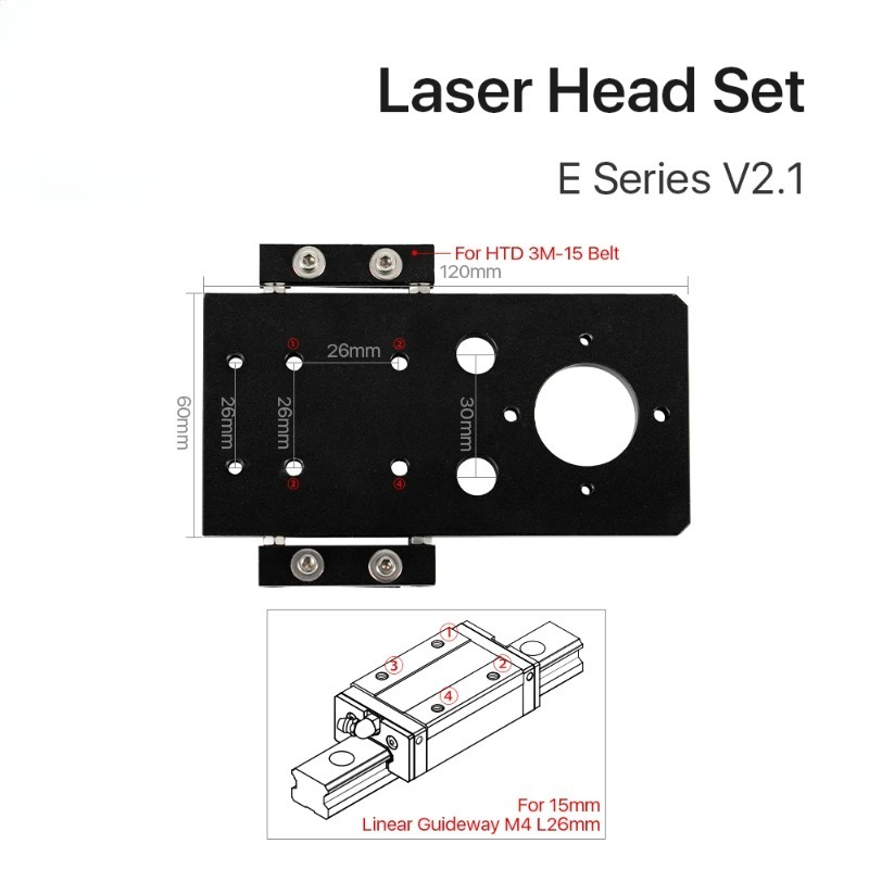 Cloudray E Series CO2 Head Set - Co2 Laser Mirror recension och pris