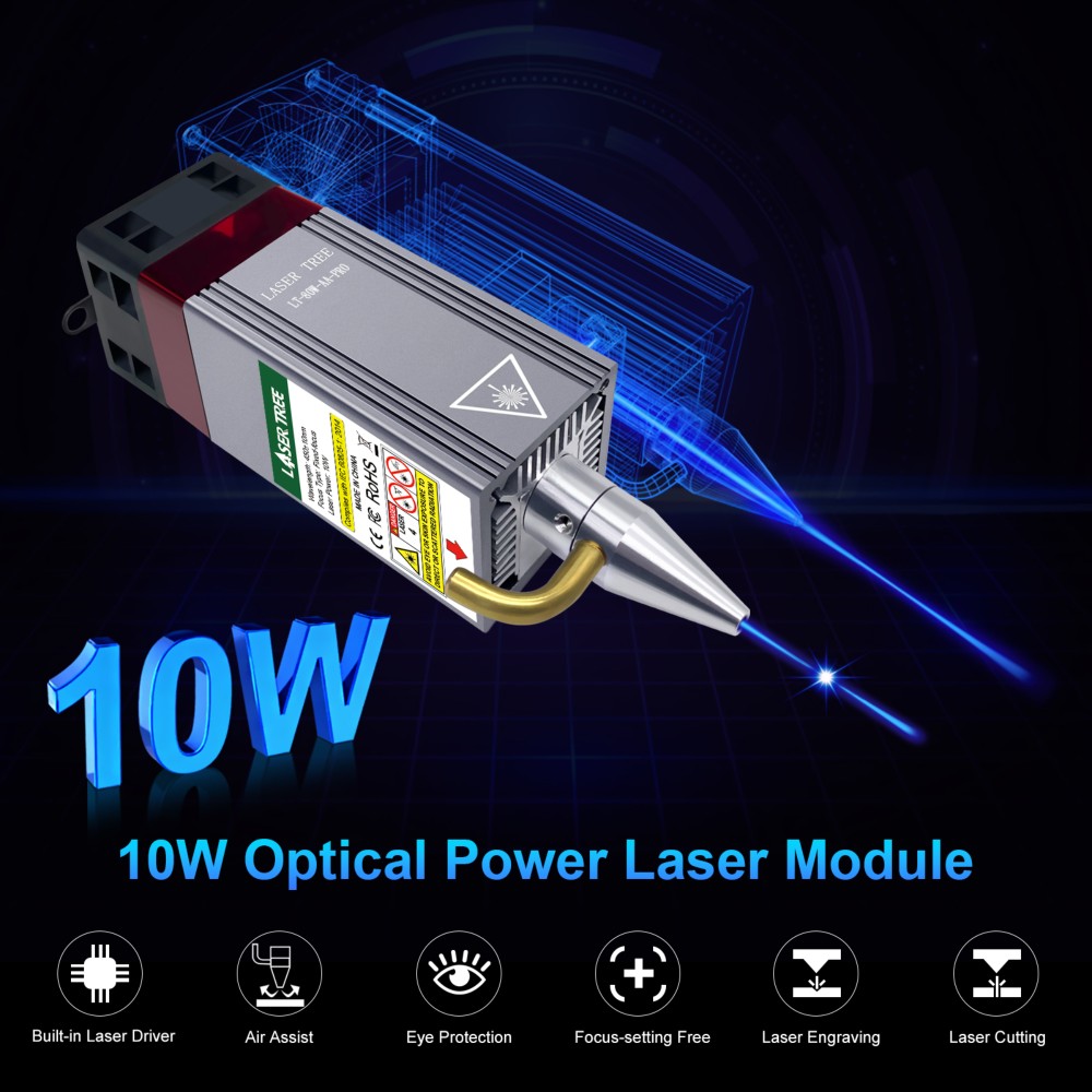 20W 455nm Blue Diode Laser Mod - Diode Laser Module recension och pris