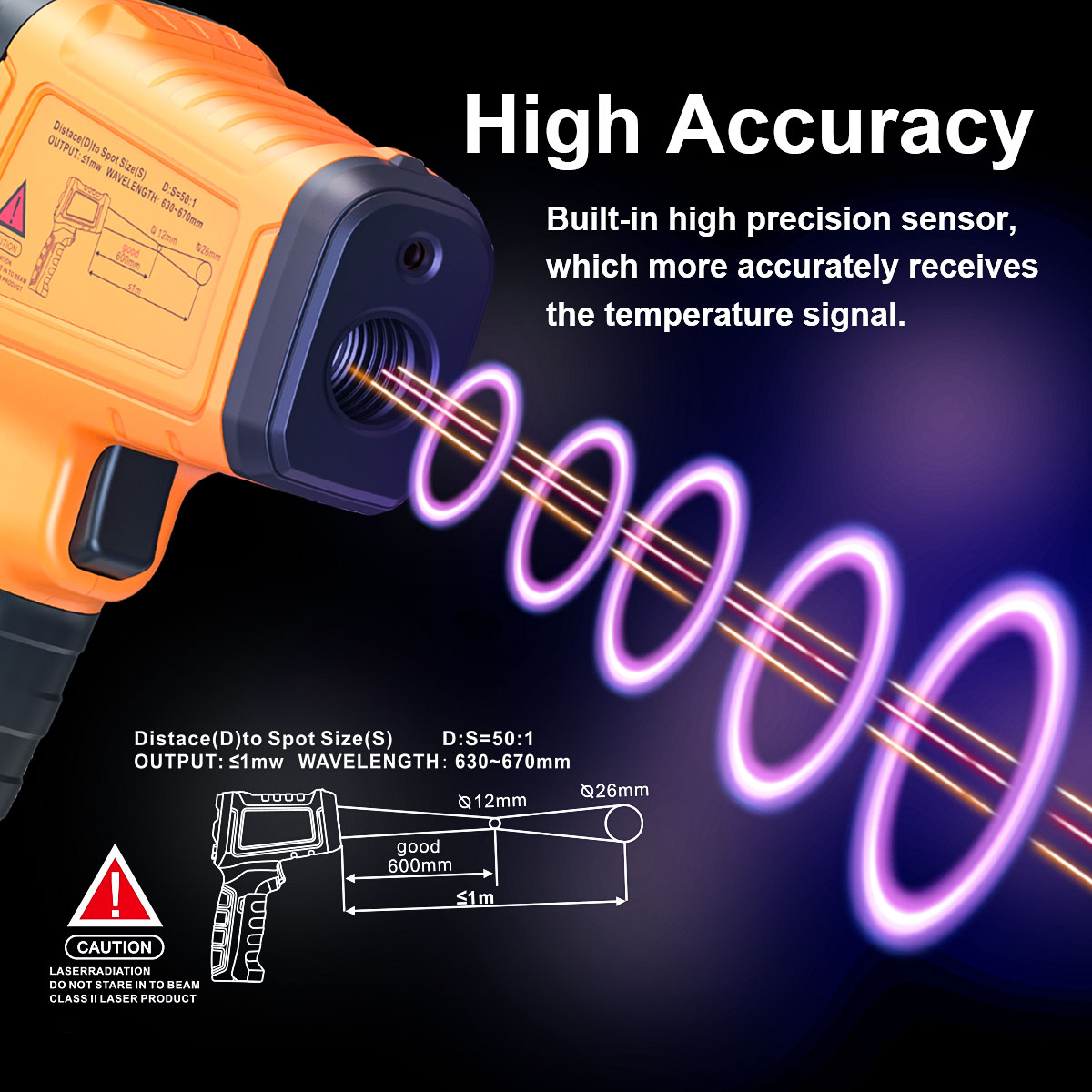 DT1000 DT1600 Infrared Thermom - Industrial Laser Blaster recension och pris