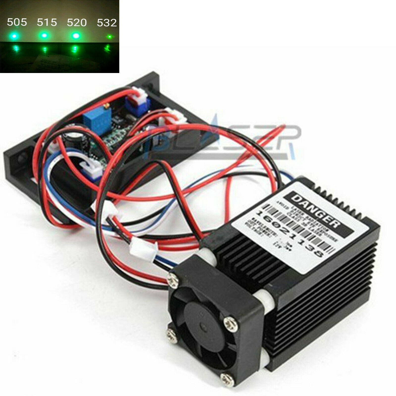 Focusable 520nm 100mW Grass Gr - Diode Laser Module recension och pris
