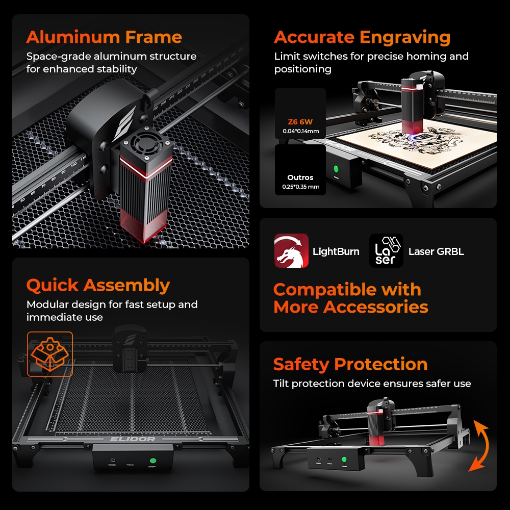 ELIDOR Z6 6W Laser Engraver an - Industrial Laser Solutions recension och pris