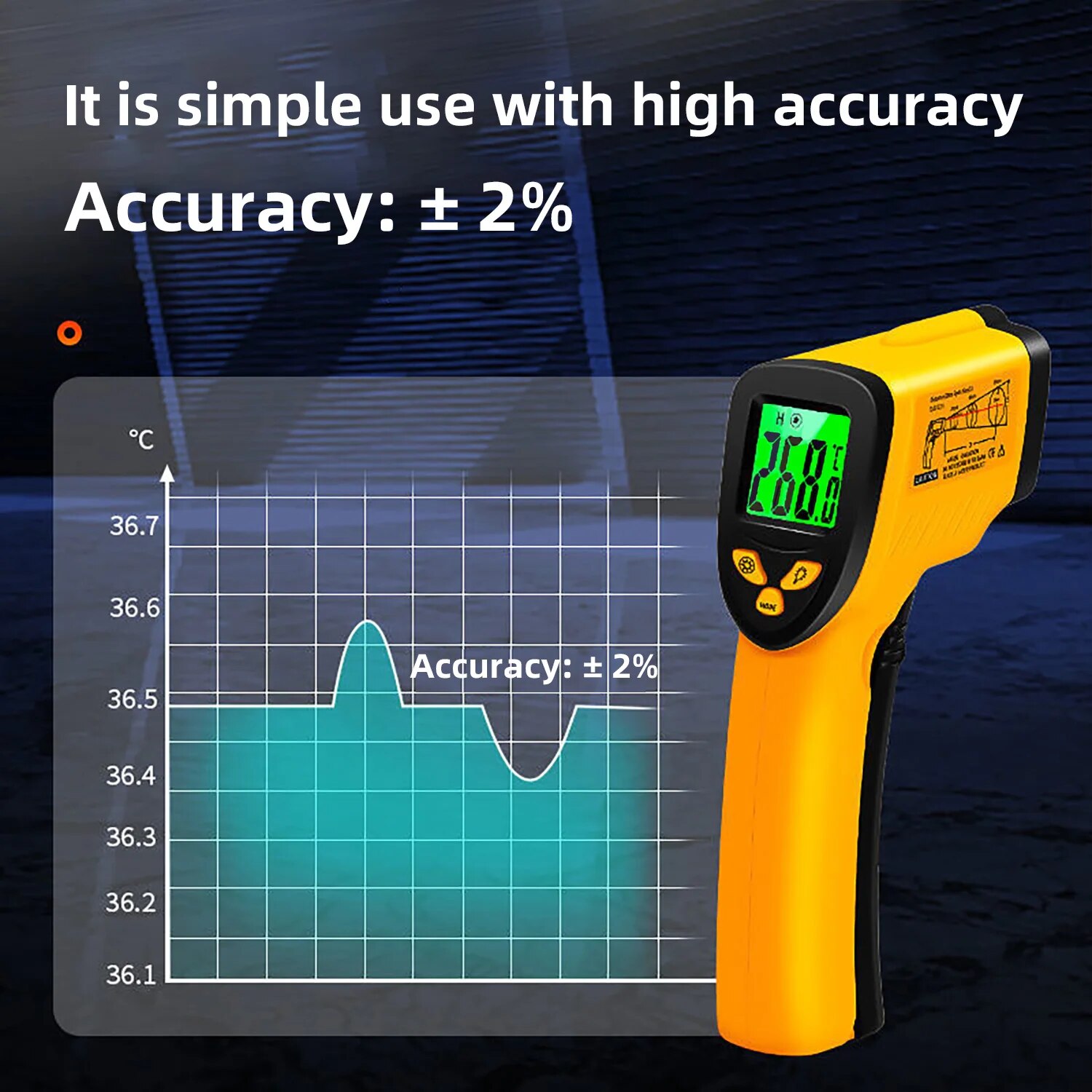 Digital Infrared Thermometer - - Industrial Laser Blaster recension och pris