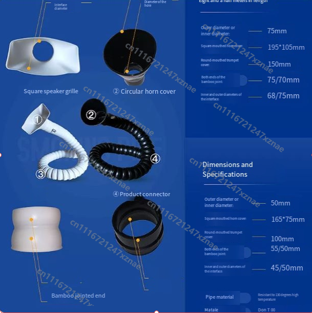 1M Flexible Smoke Exhaust Hose - Fume Extractor Laser recension och pris