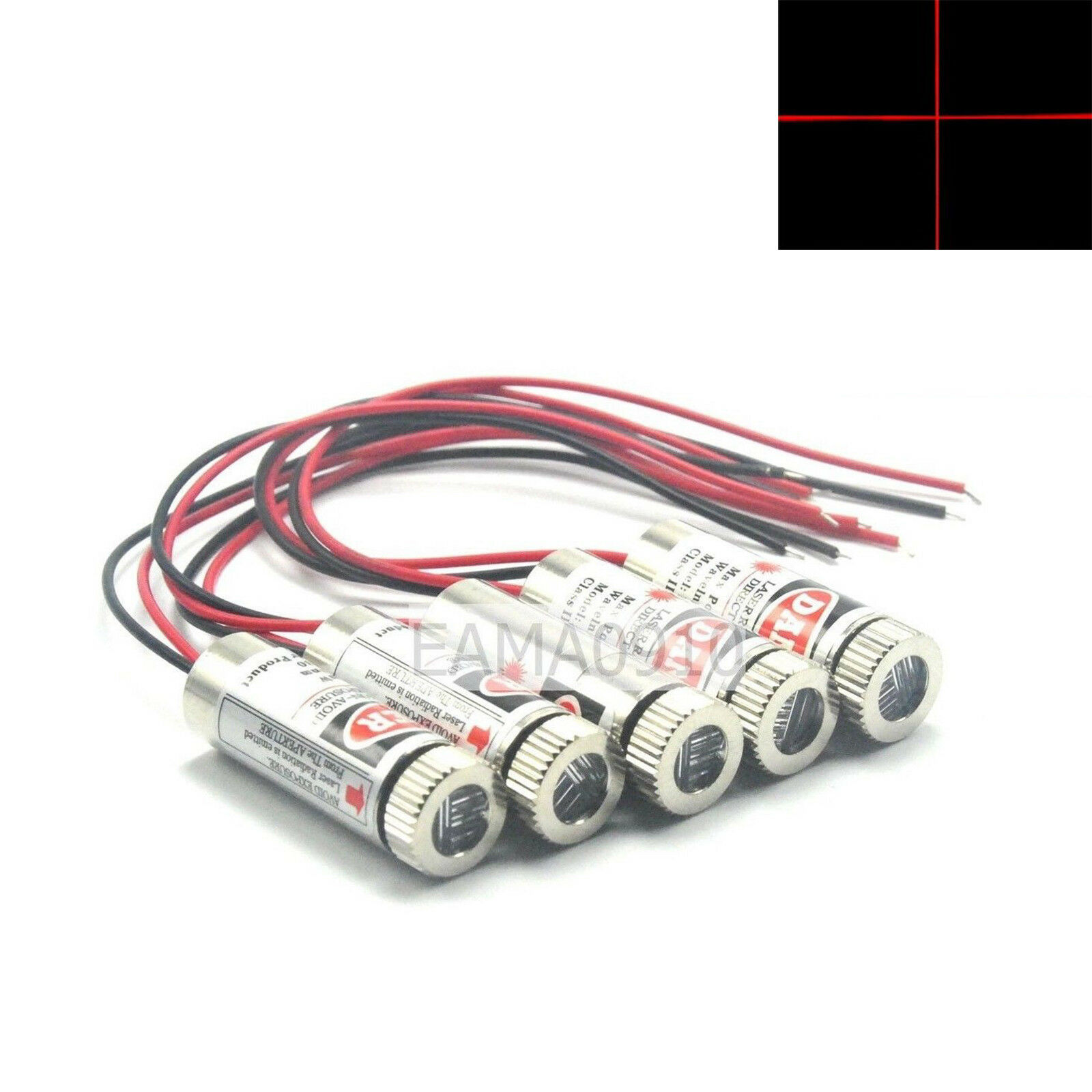 5pcs Focusable 3-5V 650nm 5mW  - Diode Laser Module recension och pris