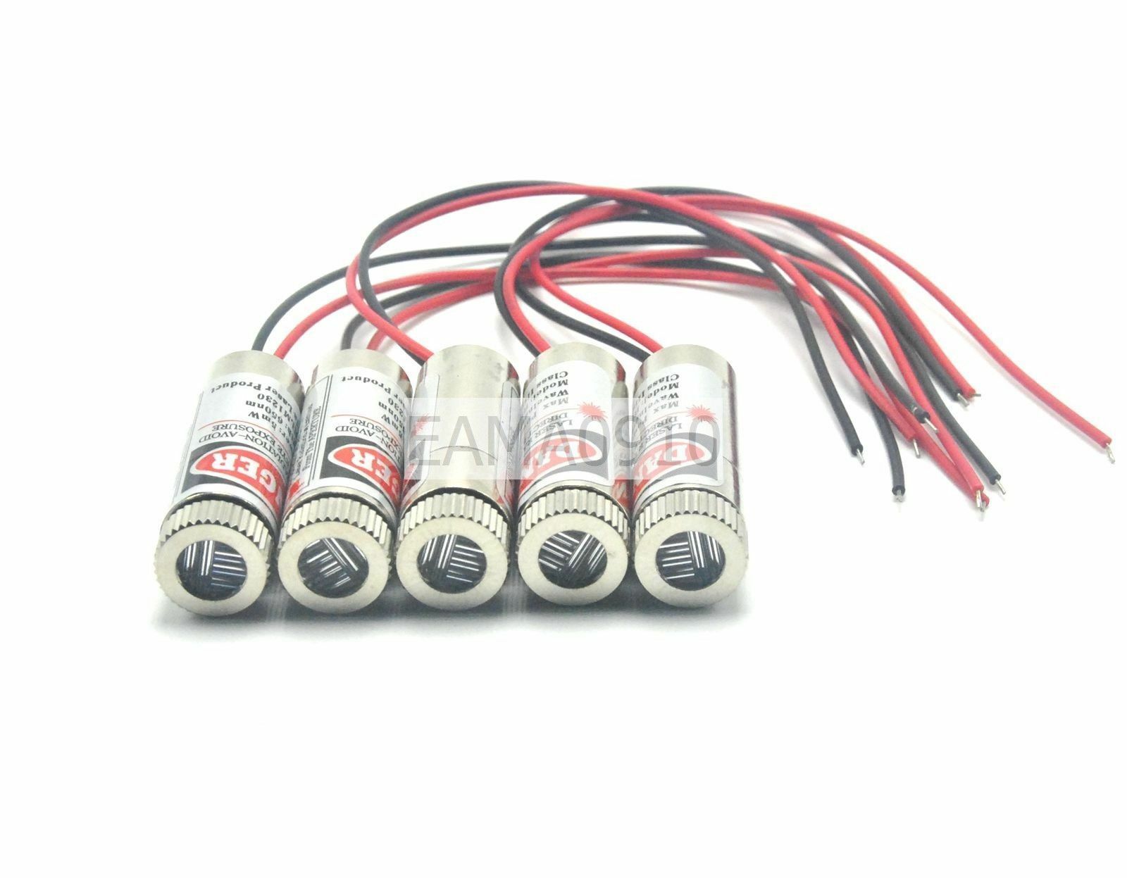 5pcs Focusable 3-5V 650nm 5mW  - Diode Laser Module recension och pris